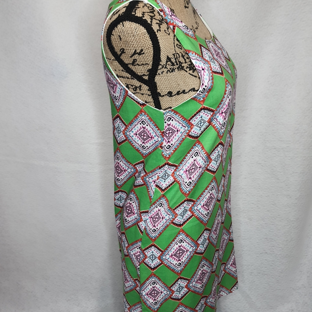 Women's Newbury Kustom Pattern Slip Dress Small - Picture 4 of 6